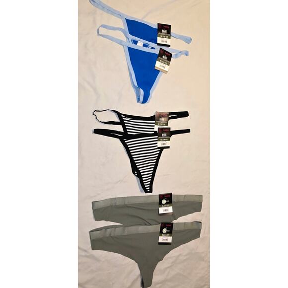 Bundle Six Pairs xl No Boundaries NWT Thong Panties - Picture 1 of 4